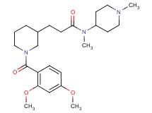 3-[1-(2,4-dimethoxybenzoyl)-3-piperidinyl]-N-methyl-N-(1-methyl-4-piperidinyl)propanamide