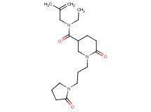 N-ethyl-N-(2-methyl-2-propen-1-yl)-6-oxo-1-[3-(2-oxo-1-pyrrolidinyl)propyl]-3-piperidinecarboxamide