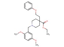 ethyl 1-(2,5-dimethoxybenzyl)-4-(2-phenoxyethyl)-4-piperidinecarboxylate