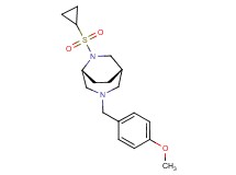 (1S*,5R*)-6-(cyclopropylsulfonyl)-3-(4-methoxybenzyl)-3,6-diazabicyclo[3.2.2]nonane