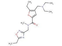 4-[(diethylamino)methyl]-5-ethyl-N-[(5-ethyl-1,2,4-oxadiazol-3-yl)methyl]-N-methyl-2-furamide