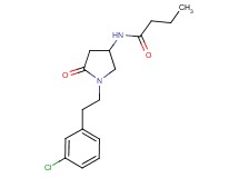 N-{1-[2-(3-chlorophenyl)ethyl]-5-oxo-3-pyrrolidinyl}butanamide