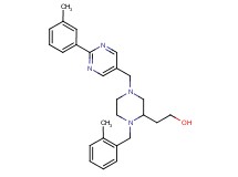 2-(1-(2-methylbenzyl)-4-{[2-(3-methylphenyl)-5-pyrimidinyl]methyl}-2-piperazinyl)ethanol