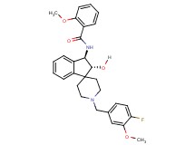 N-[(2R*,3R*)-1'-(4-fluoro-3-methoxybenzyl)-2-hydroxy-2,3-dihydrospiro[indene-1,4'-piperidin]-3-yl]-2-methoxybenzamide