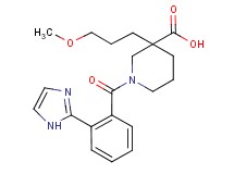 1-[2-(1H-imidazol-2-yl)benzoyl]-3-(3-methoxypropyl)piperidine-3-carboxylic acid