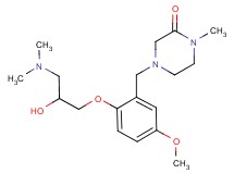 4-{2-[3-(dimethylamino)-2-hydroxypropoxy]-5-methoxybenzyl}-1-methylpiperazin-2-one