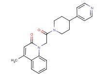 4-methyl-1-{2-oxo-2-[4-(4-pyridinyl)-1-piperidinyl]ethyl}-2(1H)-quinolinone