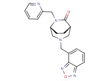 (1S*,5R*)-3-(2,1,3-benzoxadiazol-4-ylmethyl)-6-(2-pyridinylmethyl)-3,6-diazabicyclo[3.2.2]nonan-7-one
