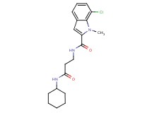 7-chloro-N-[3-(cyclohexylamino)-3-oxopropyl]-1-methyl-1H-indole-2-carboxamide