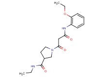 1-{3-[(2-ethoxyphenyl)amino]-3-oxopropanoyl}-N-ethylpyrrolidine-3-carboxamide