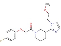 1-[(4-fluorophenoxy)acetyl]-3-[1-(2-methoxyethyl)-1H-imidazol-2-yl]piperidine