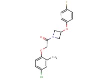 1-[(4-chloro-2-methylphenoxy)acetyl]-3-(4-fluorophenoxy)azetidine
