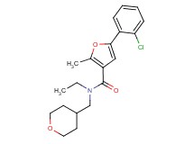 5-(2-chlorophenyl)-N-ethyl-2-methyl-N-(tetrahydro-2H-pyran-4-ylmethyl)-3-furamide