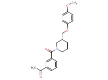 1-[3-({3-[(4-methoxyphenoxy)methyl]-1-piperidinyl}carbonyl)phenyl]ethanone