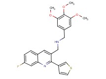 1-[7-fluoro-2-(3-thienyl)-3-quinolinyl]-N-(3,4,5-trimethoxybenzyl)methanamine