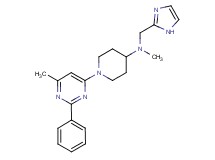 N-(1H-imidazol-2-ylmethyl)-N-methyl-1-(6-methyl-2-phenylpyrimidin-4-yl)piperidin-4-amine