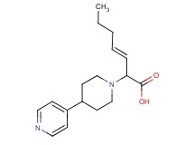 (3E)-2-(4-pyridin-4-ylpiperidin-1-yl)hept-3-enoic acid