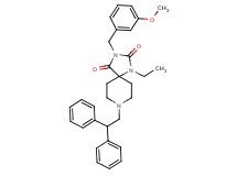 8-(2,2-diphenylethyl)-1-ethyl-3-(3-methoxybenzyl)-1,3,8-triazaspiro[4.5]decane-2,4-dione