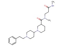 N-methyl-N-[3-(methylamino)-3-oxopropyl]-1'-(2-phenylethyl)-1,4'-bipiperidine-3-carboxamide