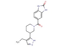 5-{[3-(4-ethyl-1H-pyrazol-5-yl)piperidin-1-yl]carbonyl}-1,3-dihydro-2H-benzimidazol-2-one