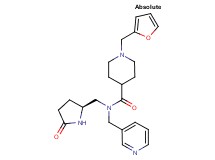 1-(2-furylmethyl)-N-{[(2S)-5-oxo-2-pyrrolidinyl]methyl}-N-(3-pyridinylmethyl)-4-piperidinecarboxamide
