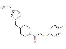 ({1-[(1-{[(4-chlorophenyl)thio]acetyl}-4-piperidinyl)methyl]-1H-1,2,3-triazol-4-yl}methyl)amine trifluoroacetate