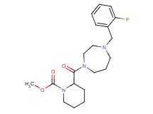methyl 2-{[4-(2-fluorobenzyl)-1,4-diazepan-1-yl]carbonyl}-1-piperidinecarboxylate