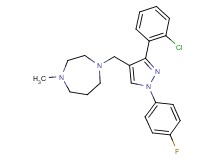 1-{[3-(2-chlorophenyl)-1-(4-fluorophenyl)-1H-pyrazol-4-yl]methyl}-4-methyl-1,4-diazepane