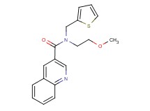 N-(2-methoxyethyl)-N-(2-thienylmethyl)quinoline-3-carboxamide