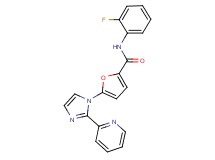 N-(2-fluorophenyl)-5-(2-pyridin-2-yl-1H-imidazol-1-yl)-2-furamide