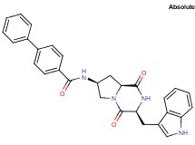 N-[(3S,7S,8aS)-3-(1H-indol-3-ylmethyl)-1,4-dioxooctahydropyrrolo[1,2-a]pyrazin-7-yl]-4-biphenylcarboxamide