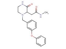 N-methyl-2-[3-oxo-1-(3-phenoxybenzyl)-2-piperazinyl]acetamide