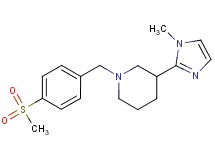 3-(1-methyl-1H-imidazol-2-yl)-1-[4-(methylsulfonyl)benzyl]piperidine