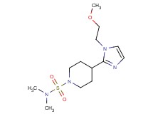 4-[1-(2-methoxyethyl)-1H-imidazol-2-yl]-N,N-dimethyl-1-piperidinesulfonamide