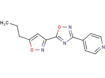 4-[5-(5-propyl-3-isoxazolyl)-1,2,4-oxadiazol-3-yl]pyridine