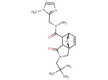 (3aR*,6S*)-2-(2,2-dimethylpropyl)-N-methyl-N-[(1-methyl-1H-imidazol-2-yl)methyl]-1-oxo-1,2,3,6,7,7a-hexahydro-3a,6-epoxyisoindole-7-carboxamide
