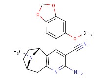 (5R*,8S*)-2-amino-4-(6-methoxy-1,3-benzodioxol-5-yl)-10-methyl-6,7,8,9-tetrahydro-5H-5,8-epiminocyclohepta[b]pyridine-3-carbonitrile