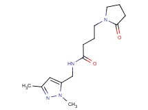 N-[(1,3-dimethyl-1H-pyrazol-5-yl)methyl]-4-(2-oxopyrrolidin-1-yl)butanamide
