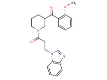 {1-[3-(1H-benzimidazol-1-yl)propanoyl]-3-piperidinyl}(2-methoxyphenyl)methanone