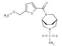(1R*,5R*)-6-[5-(methoxymethyl)-2-furoyl]-3-(methylsulfonyl)-3,6-diazabicyclo[3.2.2]nonane