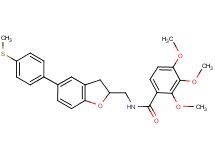 2,3,4-trimethoxy-N-({5-[4-(methylthio)phenyl]-2,3-dihydro-1-benzofuran-2-yl}methyl)benzamide