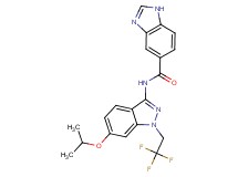 N-[6-isopropoxy-1-(2,2,2-trifluoroethyl)-1H-indazol-3-yl]-1H-benzimidazole-5-carboxamide