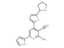 2-amino-6-(2-furyl)-4-[5-(tetrahydrofuran-2-yl)-2-thienyl]nicotinonitrile