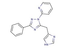 2-[5-(1H-imidazol-4-ylmethyl)-3-phenyl-1H-1,2,4-triazol-1-yl]pyridine