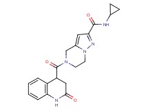 N-cyclopropyl-5-[(2-oxo-1,2,3,4-tetrahydroquinolin-4-yl)carbonyl]-4,5,6,7-tetrahydropyrazolo[1,5-a]pyrazine-2-carboxamide
