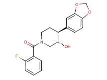 (3S*,4S*)-4-(1,3-benzodioxol-5-yl)-1-(2-fluorobenzoyl)piperidin-3-ol