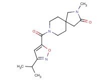 8-[(3-isopropyl-5-isoxazolyl)carbonyl]-2-methyl-2,8-diazaspiro[4.5]decan-3-one