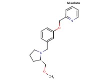 2-[(3-{[(2S)-2-(methoxymethyl)pyrrolidin-1-yl]methyl}phenoxy)methyl]pyridine