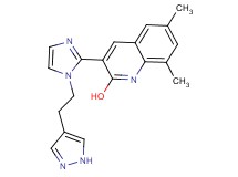 6,8-dimethyl-3-{1-[2-(1H-pyrazol-4-yl)ethyl]-1H-imidazol-2-yl}-2-quinolinol