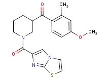 [1-(imidazo[2,1-b][1,3]thiazol-6-ylcarbonyl)-3-piperidinyl](4-methoxy-2-methylphenyl)methanone